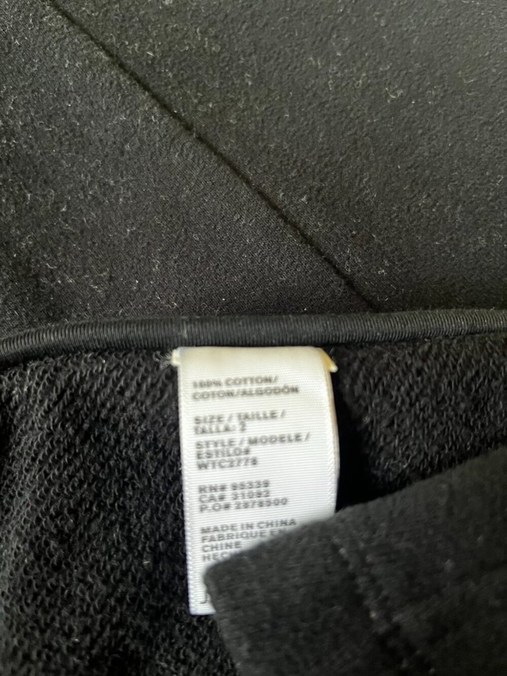 Standard James Perse Cotton Black Longline Jacket Size 4 - 6 (James Perse 2) - Picture 4 of 6